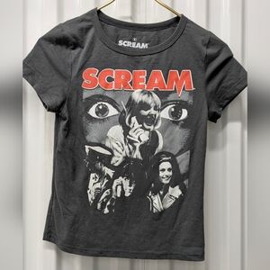 Scream Graphic Women's Tee - Charcoal